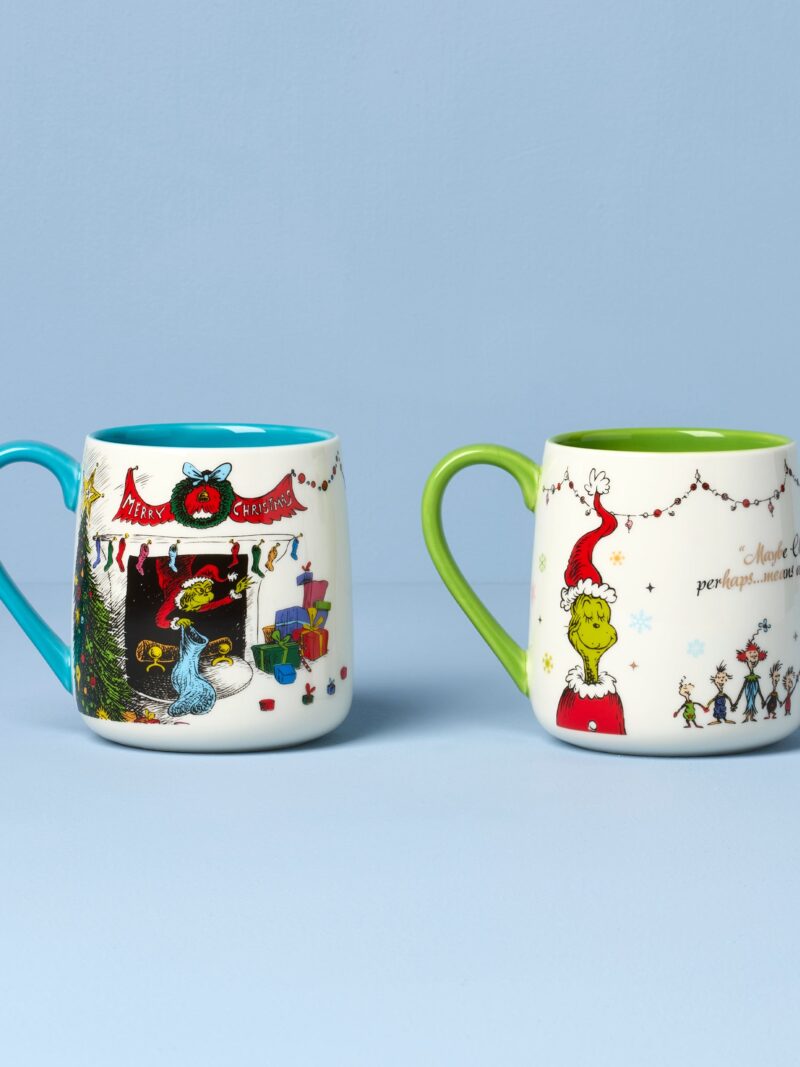 Who-Ville Grinch-Fireplace Mugs - Set of 2